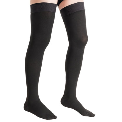 MX Care Compression Stockings 20-30mmHg Socks for Swelling & Tired Legs, Travel Support Closed-toe Style Thigh Length for Men & Women Speed-up Circulation & Recovery, Reduces Varicose Veins