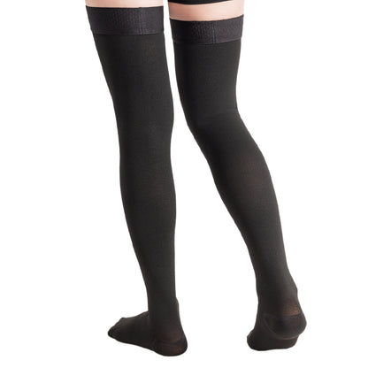 MX Care Compression Stockings 20-30mmHg Socks for Swelling & Tired Legs, Travel Support Closed-toe Style Thigh Length for Men & Women Speed-up Circulation & Recovery, Reduces Varicose Veins