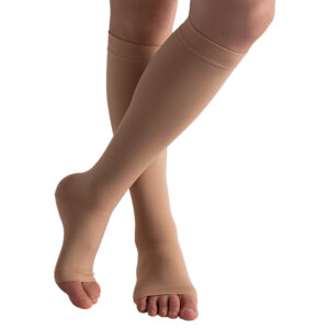 Compression Stocking Knee High – Open Toe Style