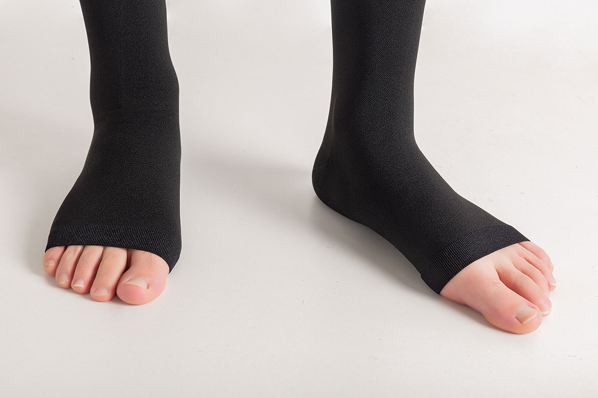 Compression Stocking Knee High – Open Toe Style - Image 3