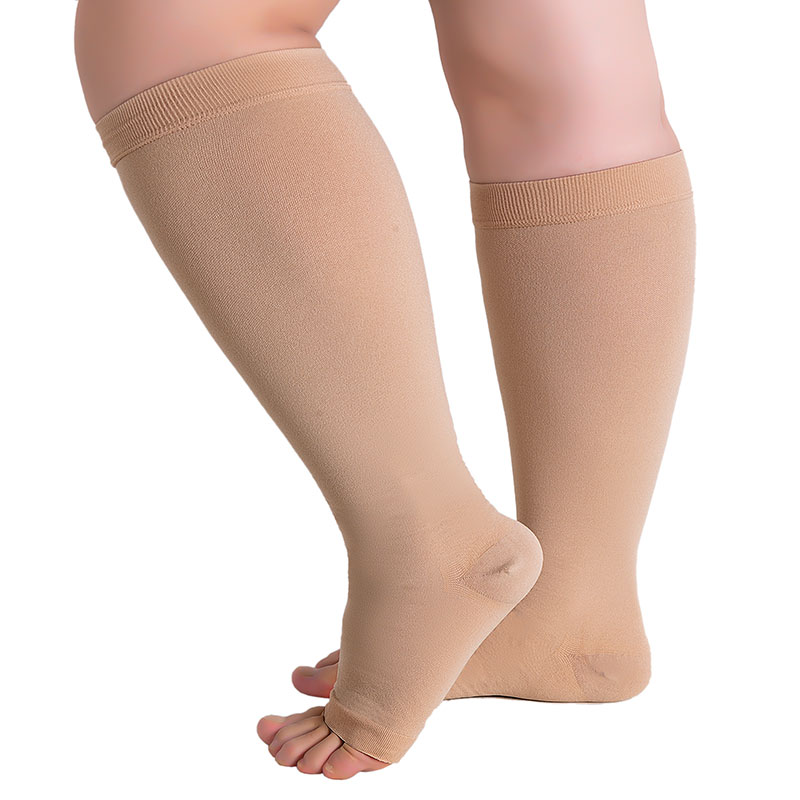Compression Stocking Knee High – Open Toe Style - Image 4