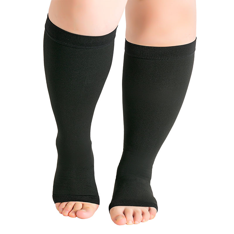 Compression Stocking Knee High – Open Toe Style - Image 5