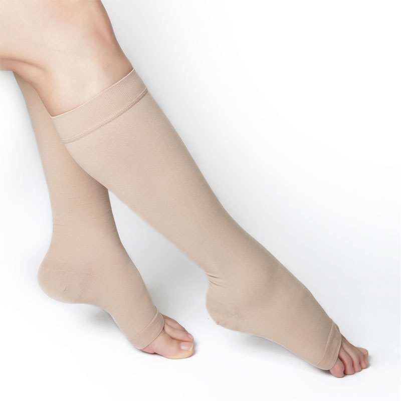Compression Stocking Knee High – Open Toe Style - Image 6