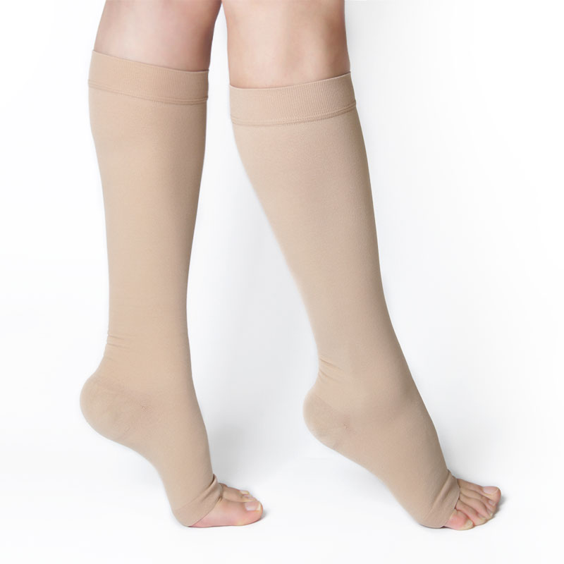 Compression Stocking Knee High – Open Toe Style - Image 7