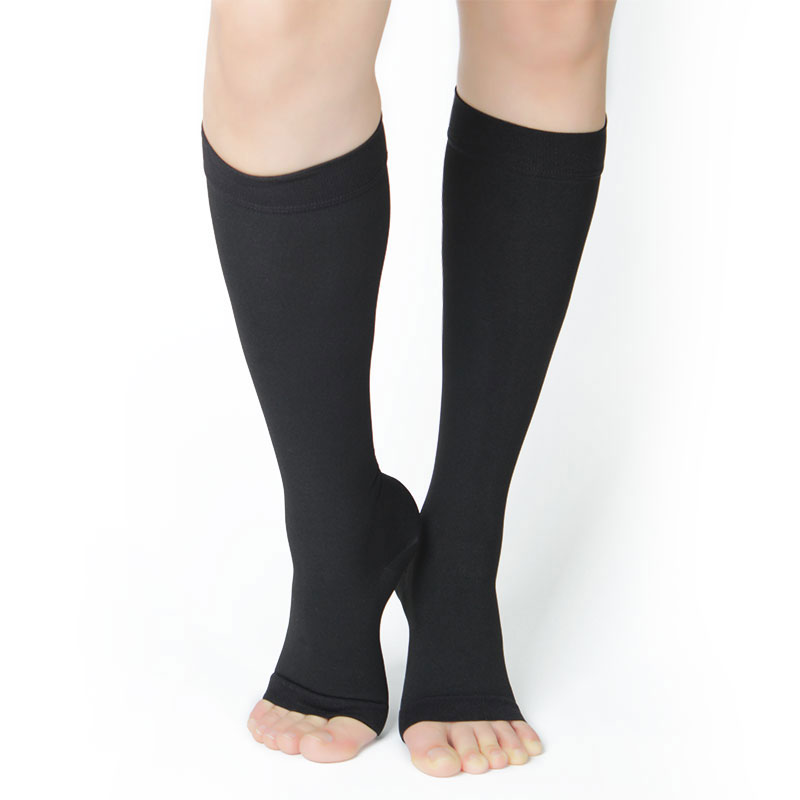 Compression Stocking Knee High – Open Toe Style - Image 8